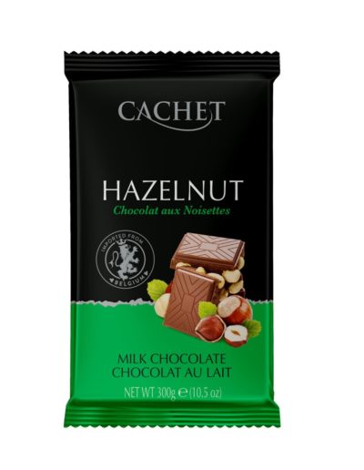 Cachet Milk Chocolate 32% Cocoa with Hazelnuts 300 g