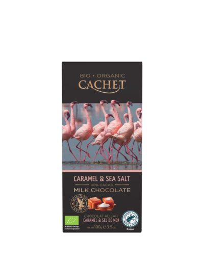Cachet Tanzania Organic Milk Chocolate Caramel and Sea Salt 100g